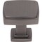 Jeffrey Alexander 1-1/4" Overall Length Brushed Pewter Square Renzo Cabinet Knob 141BNBDL - alternate 3
